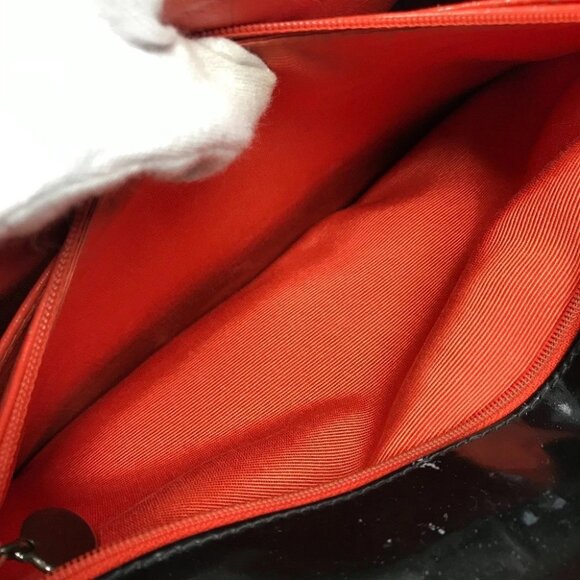 CHANEL CC CC Mark bag flap Shoulder Bag Jersey Black/Dark GreenBased - Picture 13 of 15